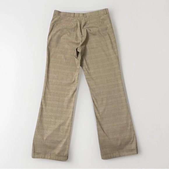 BOSCO UOMO Tan Houndstooth Men’s Pants Sz 32 Lightweight Summer Designer Preppy - Picture 2 of 6